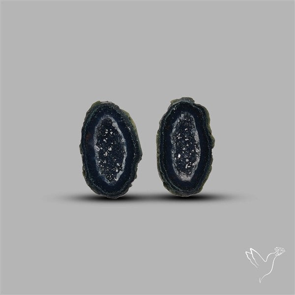 Geode Druzy Pair