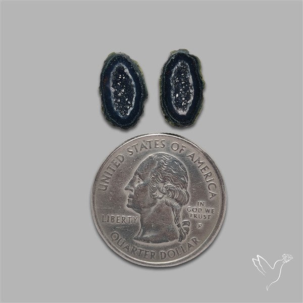 Geode Druzy Pair