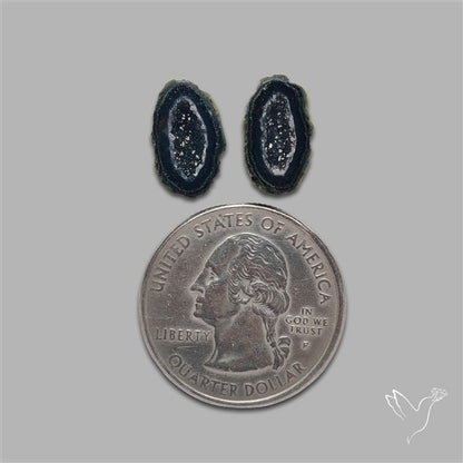 Geode Druzy Pair