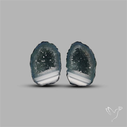 Geode Druzy Pair