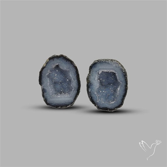 Geode Druzy Pair