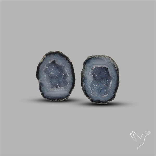 Geode Druzy Pair