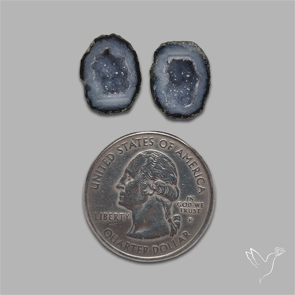 Geode Druzy Pair