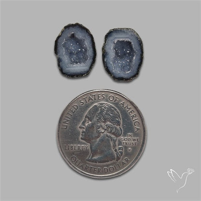 Geode Druzy Pair