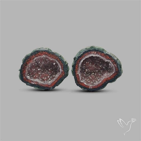 Geode Druzy Pair