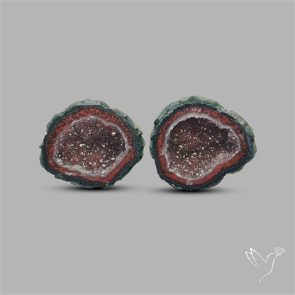 Geode Druzy Pair