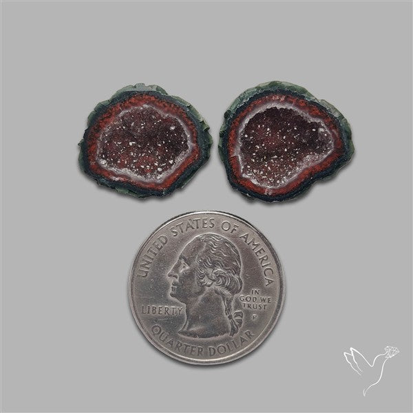 Geode Druzy Pair