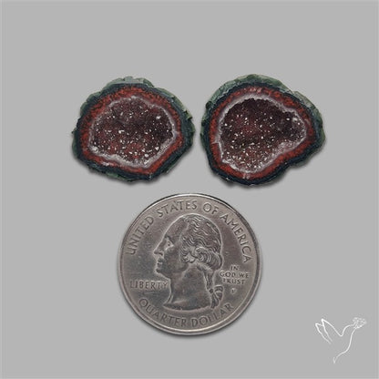 Geode Druzy Pair