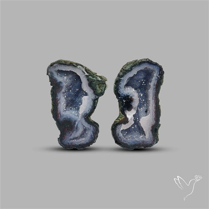 Geode Druzy Pair