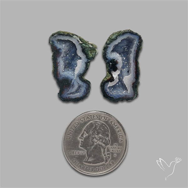 Geode Druzy Pair