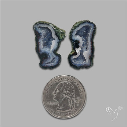 Geode Druzy Pair