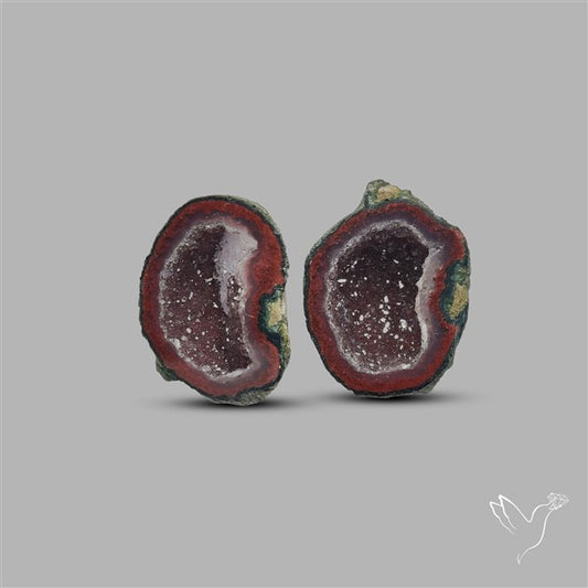 Geode Druzy Pair