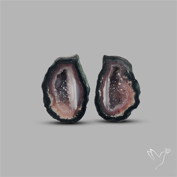 Geode Druzy Pair