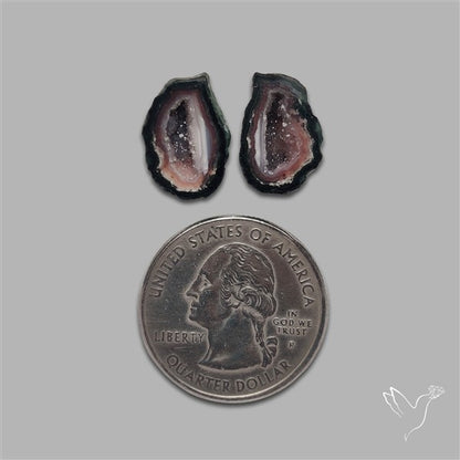 Geode Druzy Pair