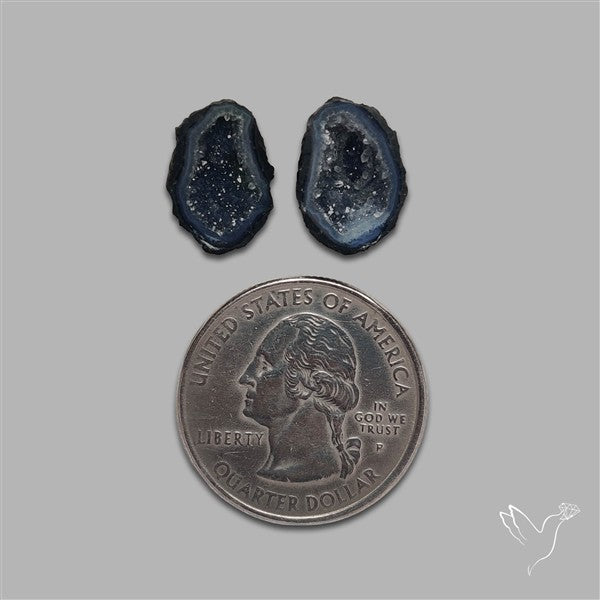 Geode Druzy Pair