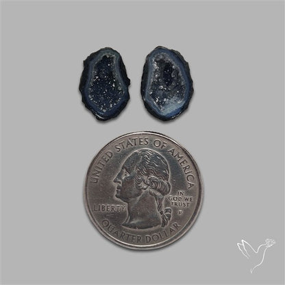 Geode Druzy Pair