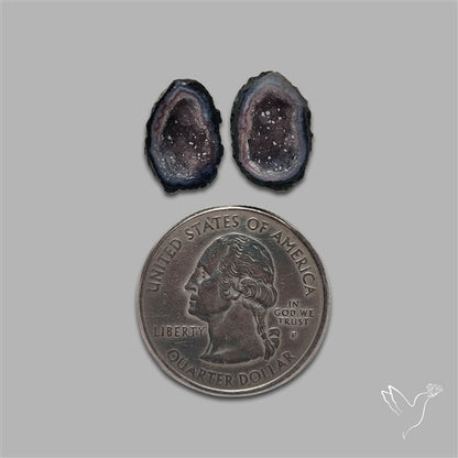 Geode Druzy Pair