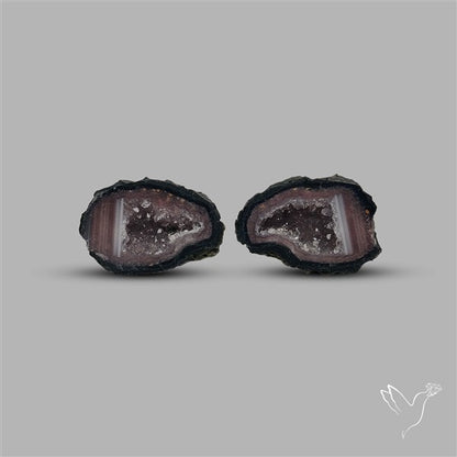 Geode Druzy Pair