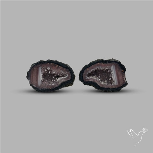 Geode Druzy Pair