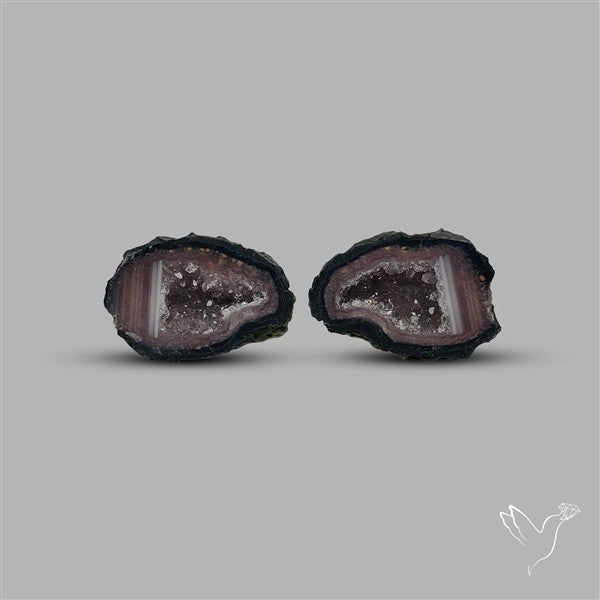 Geode Druzy Pair