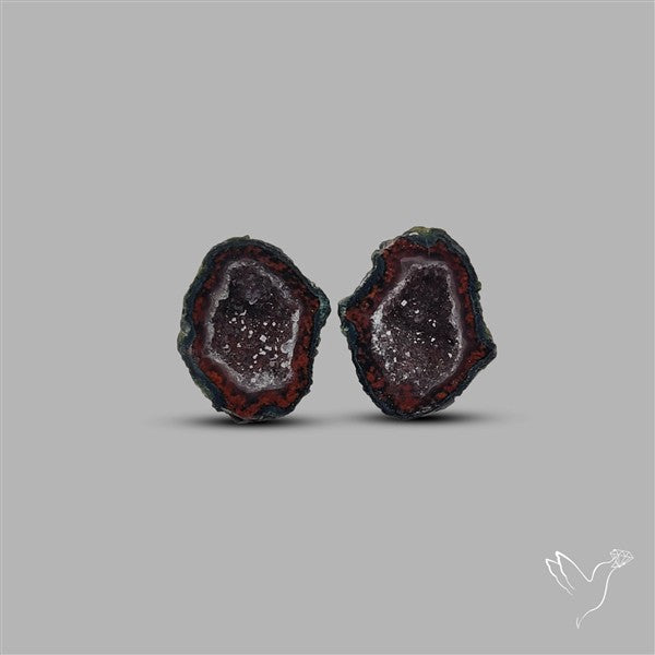 Geode Druzy Pair