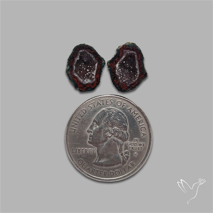 Geode Druzy Pair