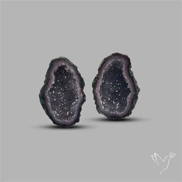 Geode Druzy Pair