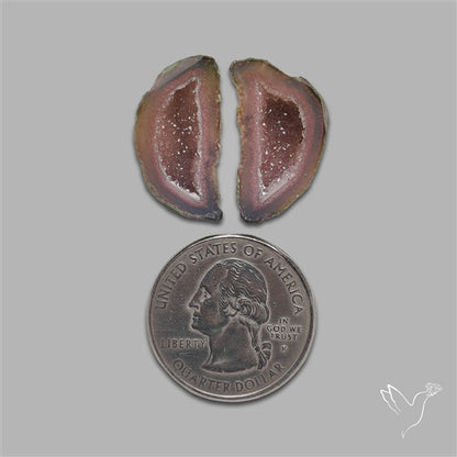 Geode Druzy Pair