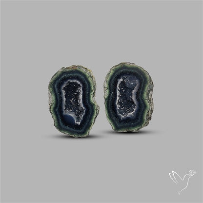Geode Druzy Pair