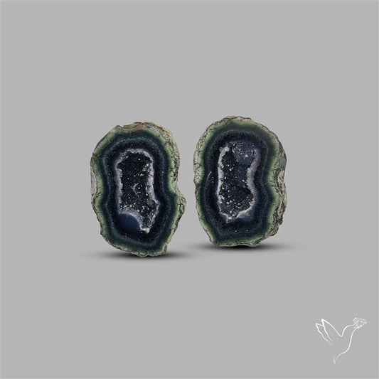 Geode Druzy Pair