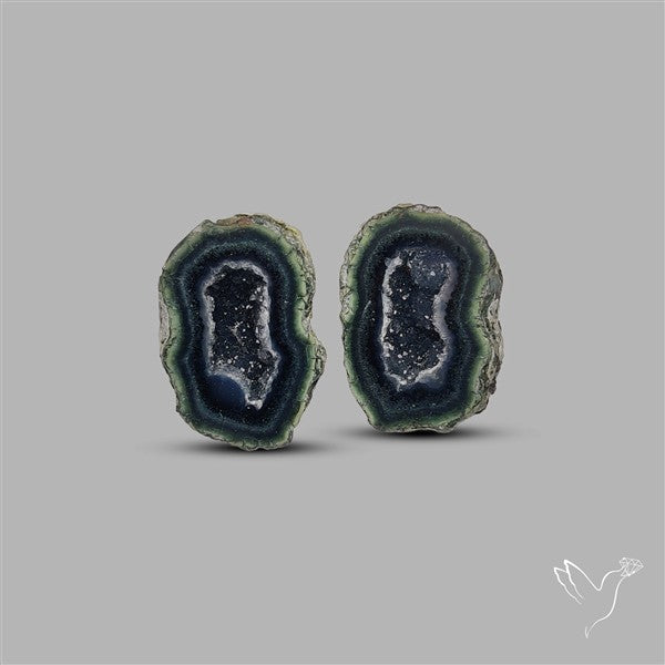 Geode Druzy Pair