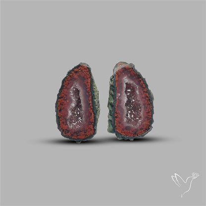 Geode Druzy Pair