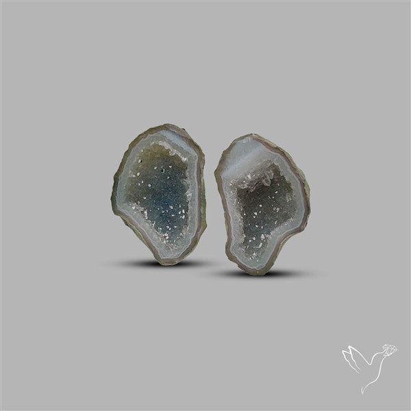 Geode Druzy Pair