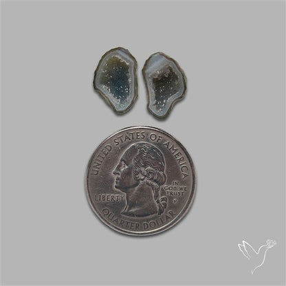 Geode Druzy Pair
