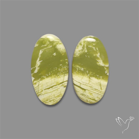 Opalized Serpentine Pair
