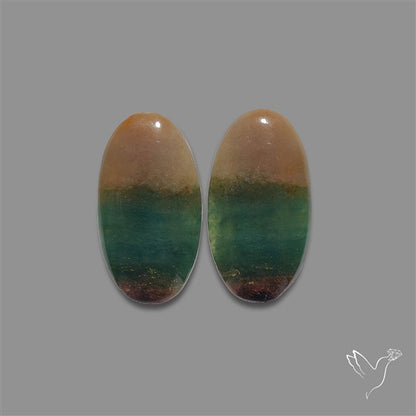 Moss Agate Pair