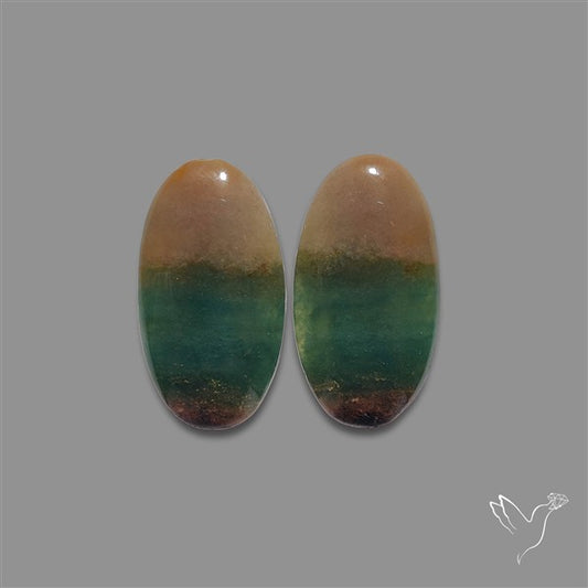 Moss Agate Pair