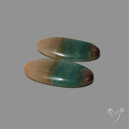 Moss Agate Pair