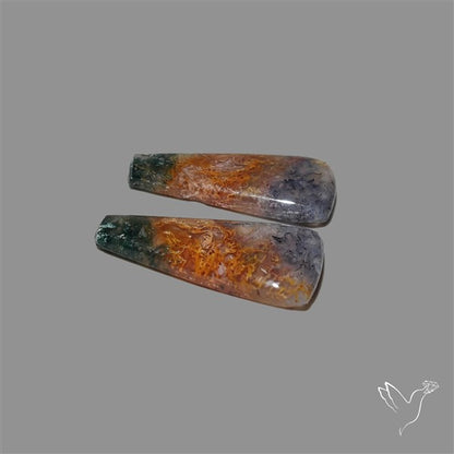 Moss Agate Pair