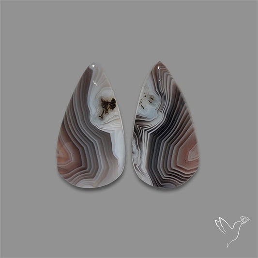 Botswana Agate Pair