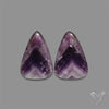 Chevron Amethyst Pair