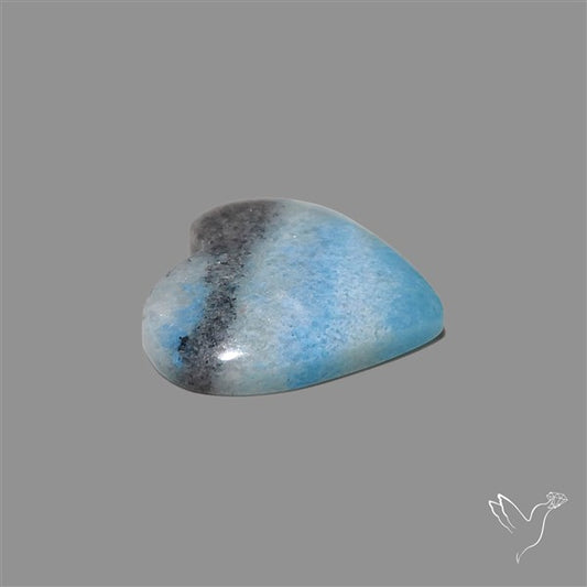 Trolleite Quartz Heart Cabochon
