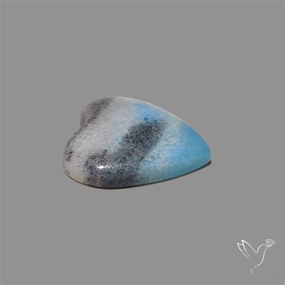 Trolleite Quartz Heart Cabochon