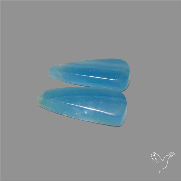 Caribbean Onyx Blue Calcite Pair
