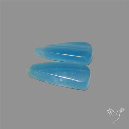 Caribbean Onyx Blue Calcite Pair