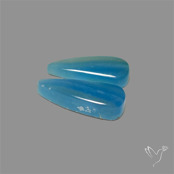 Caribbean Onyx Blue Calcite Pair