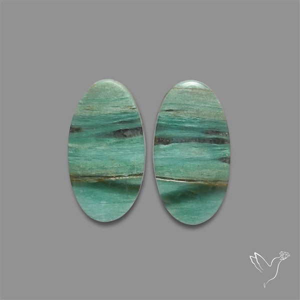 Gary Green Jasper Larsonite Pair