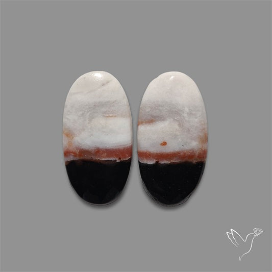 Black Banded Jasper Pair
