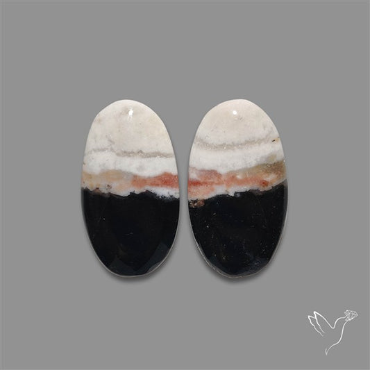 Black Banded Jasper Pair