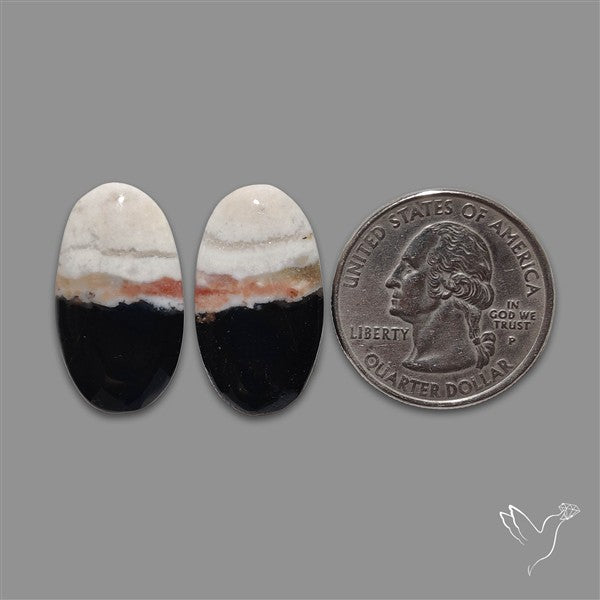 Black Banded Jasper Pair